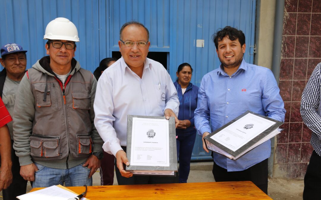 MUNICIPIO BAMBAMARQUINO ENTREGÓ TERRENO PARA LA PAVIMENTACIÓN DE LA AV. RICARDO PALMA