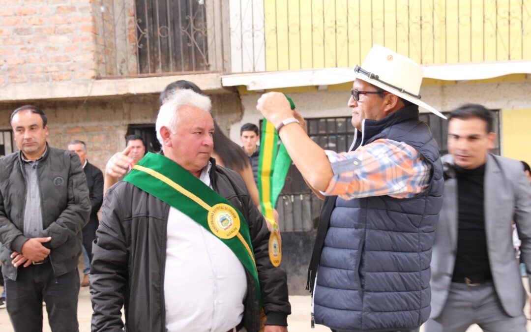 BURGOMAESTRE PROVINCIAL HERNÁN VÁSQUEZ SAAVEDRA ASISTIÓ A LA JURAMENTACIÓN DEL ALCALDE DISTRITAL DE CHUGUR